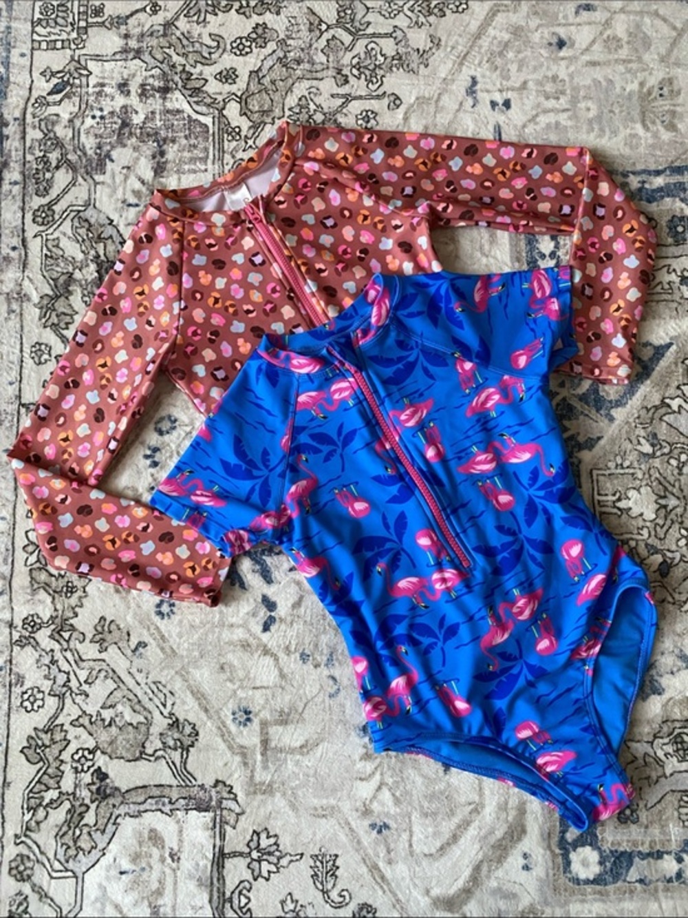 Bundle (2) NWOT Cat & Jack/WonderNation Girls Swimsuits (M/8)